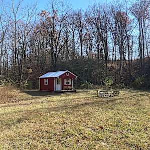 Cabin from afar