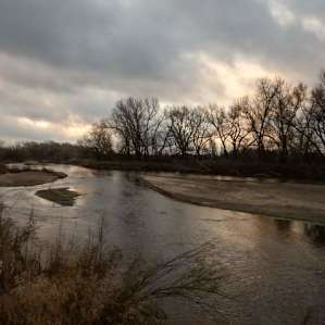 Arkansas river at sunrise (in November)