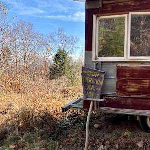 Detail of tiny house.