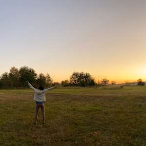Open field that's perfect to play sports, picnic and stargaze at night.