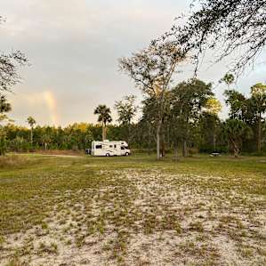Big private camping area