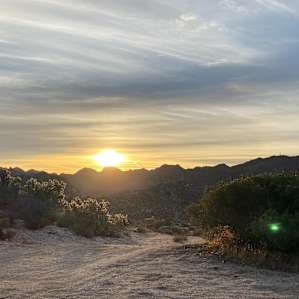 Sunrise from our campsite.