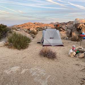 Our campsite.