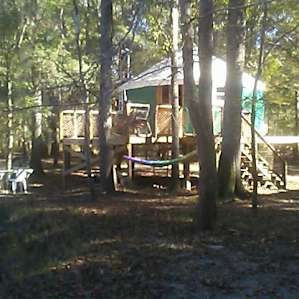 Walking trail near yurt!