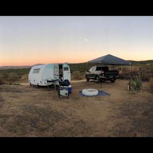 Moonrise over our camp.