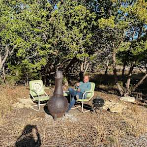 Outside fireplace