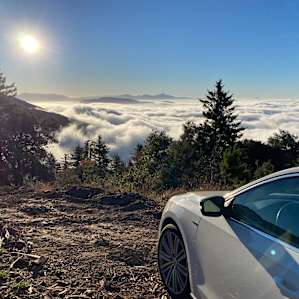 Morning above the clouds