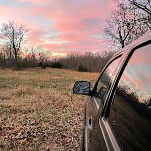 Sunset at camp.