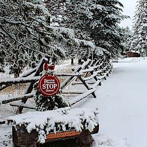 Entrance to Bob and Julie's mountain paradise
