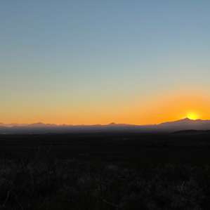 Sunset from our home on wheels