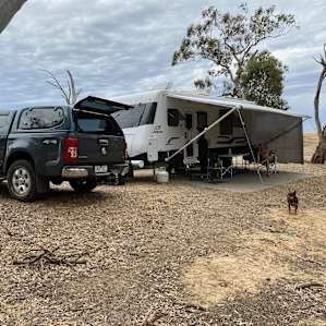 Our camp on the river
