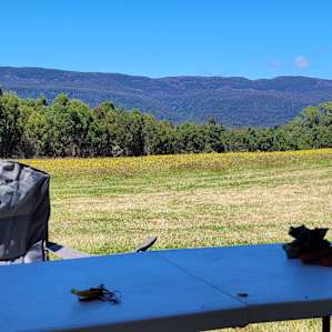 Our camp spot at Platypus Pond