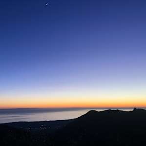Sunset view from campsite
