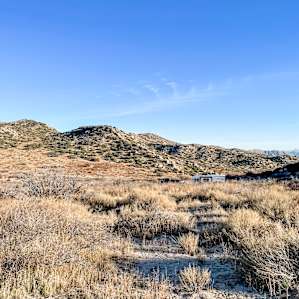 Above the campsite.