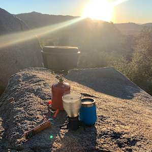 Lot's of spots to enjoy sunrise and a cup of coffee!