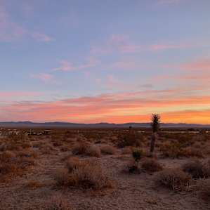 Beautiful sunrise, right at the camp spot.