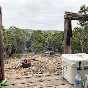 Primitive Hamilton Pool glamping