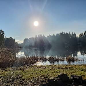 View of the lake