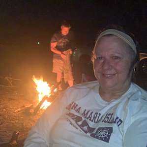 Great camping by private lake.