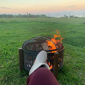 Cozy fire pit