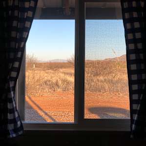 Sunset from the kitchen
