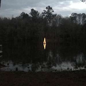 Beautiful view of the lake at night!