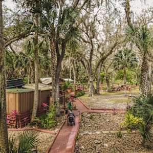 Although the main buildings have steps to get into, I appreciated the accessible pathways on the property