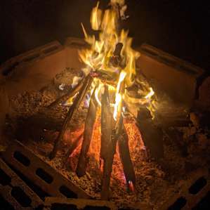 Nice sized fire pit!