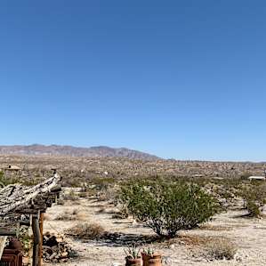 View from porch next to the bathroom