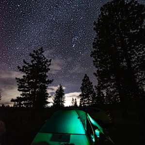 Our tent view with the stars, so amazing at night time💚💚