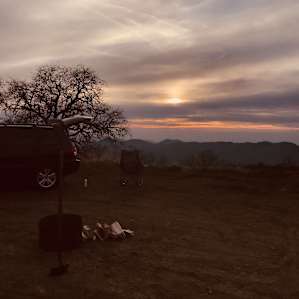 Trailer Camping with Mountain Views