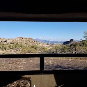 Park your trailer with windows to the south east. Gorgeous view.