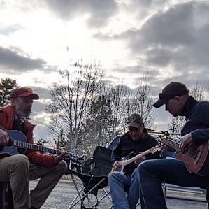 Playing a little music at Kirk's.