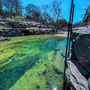 Swimming hole with fresh spring water