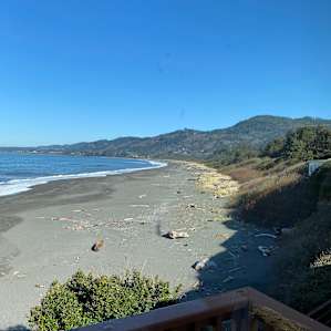 looking northwest up the beach