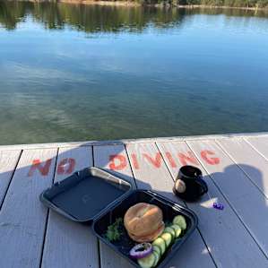 Breakfast on the dock.