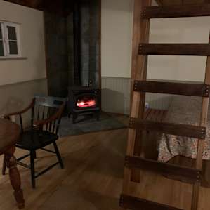 Inside Newbird in the evening