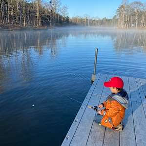 My son LOVED fishing off the dock. I know there are big fish in there!