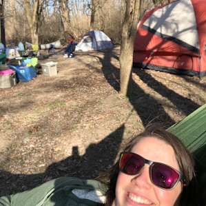 Mostly set up. Now for some hammock time.