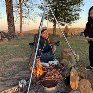 There are two fire pits to choose from.