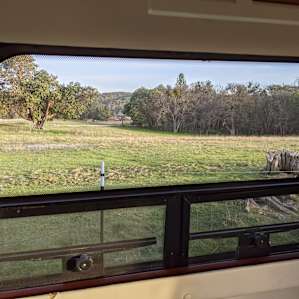 View east morning. Lovely view upon waking.