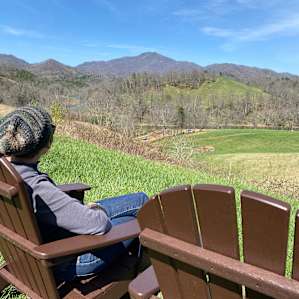 Chairs on the hill