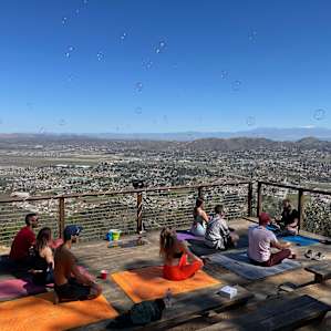 Group Yoga on the Overlook!