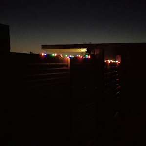 Porte Cochere at night