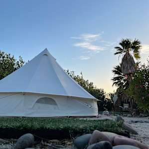 Sunset yurt.