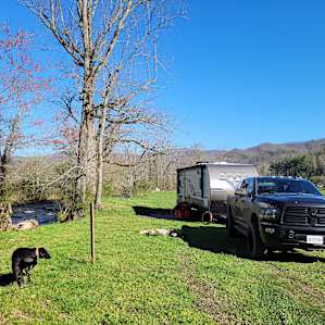 Mountain views on the river! Site 9