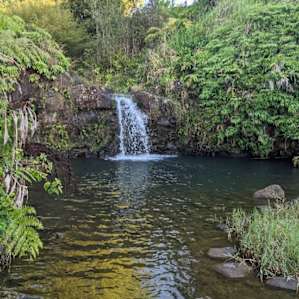 The water is a bit chilly but makes for very refreshing swim.