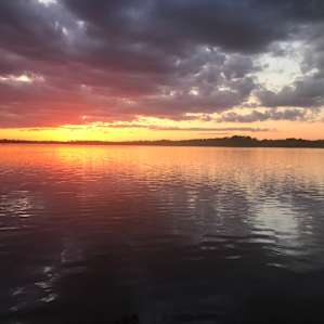 Sunset at the campsite
