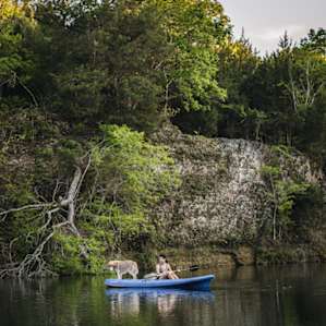 dog water kayak