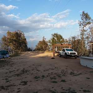 Plenty of flat space to spread out and set up tents or vehicle camping.